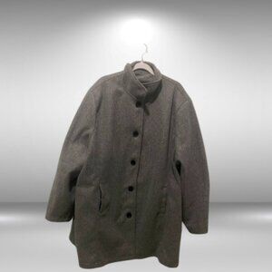 Grey Plus Size 24 Button Down Coat – Barely Worn!